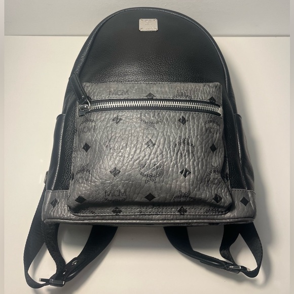 MCM Stark Visetos Top Handle Backpack Bookbag - Picture 7 of 15